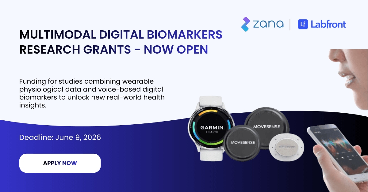Announcing the Labfront x Zana Multimodal Digital Biomarkers Research Grant