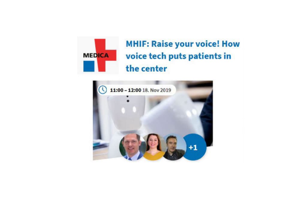 Zana invited at Medica Health IT Forum Panel on \"Raise your voice! How voice tech puts patients in the center\"