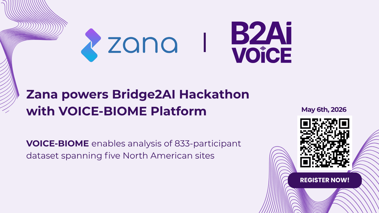 Zana powers Bridge2AI Hackathon with VOICE-BIOME Platform