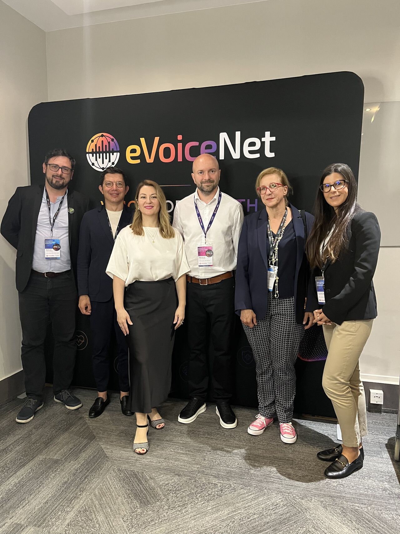 The Zana team at the inaugural eVoiceNet vocal biomarkers conference in Luxembourg